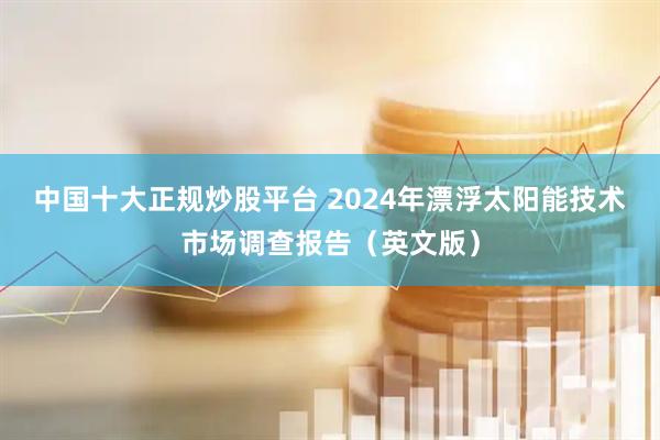 中国十大正规炒股平台 2024年漂浮太阳能技术市场调查报告（英文版）